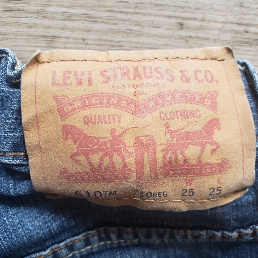 Levis 510 jeans slim adjustable regular sz10 25X25 - Picture 6 of 6